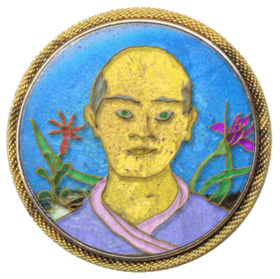 An enamel portrait of Krosamis